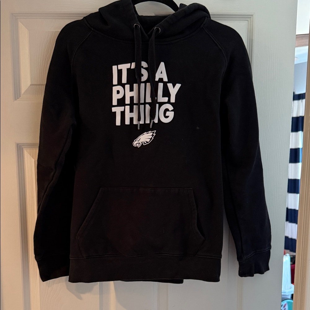 New Era Black 'It's A Philly Thing' Hoodie with White Text